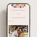 "Crest Fall" - Wedding Website in Autumn by Pink House Press - Mobile Layout