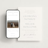 "Modern Air" - Wedding Website in Dusty Blue by Stacey Meacham - Match Your Stationery