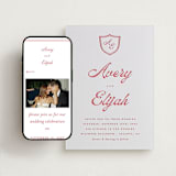 "Prep School" - Wedding Website in Scarlet by Morgan Kendall - Match Your Stationery