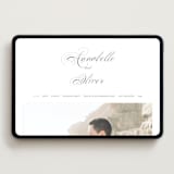 "Forever" - Wedding Website in Onyx by Hudson meet Rose - Desktop Design