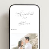 "Forever" - Wedding Website in Onyx by Hudson meet Rose - Mobile Layout