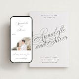 "Forever" - Wedding Website in Onyx by Hudson meet Rose - Match Your Stationery