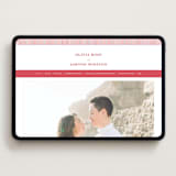 "Classic Cherries" - Wedding Website in Scarlet by Charter Oaks Creative - Desktop Design