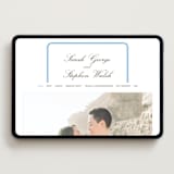 "Aperitif" - Wedding Website in Sky Blue by Megan Davis - Desktop Design
