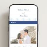 "bluebell dinner" - Wedding Website in Lapis by Bramble Studio - Mobile Layout