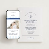 "bluebell dinner" - Wedding Website in Lapis by Bramble Studio - Match Your Stationery