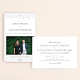 "Classical" - Wedding Website in Taupe by Jessica Williams - Match Your Stationery