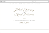 "Flourish" - Wedding Website in Antique by Jennifer Postorino - Desktop Design