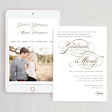 "Flourish" - Wedding Website in Antique by Jennifer Postorino - Match Your Stationery