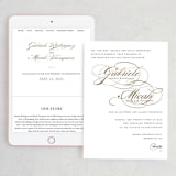 "Flourish" - Wedding Website in Antique by Jennifer Postorino - Match Your Stationery