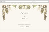 "English Countryside" - Wedding Website in Moss by Design Lotus - Desktop Design