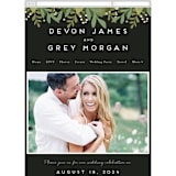 "Laurel of Greens" - Wedding Website in Midnight by Jennifer Wick - Mobile Layout