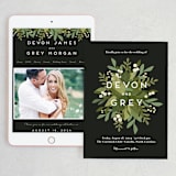 "Laurel of Greens" - Wedding Website in Midnight by Jennifer Wick - Match Your Stationery