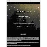"Starry, Starry Night" - Wedding Website in Shadow by Elly - Guest Management