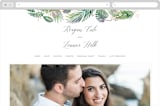 "Tropical Foliage" - Wedding Website in Fern by Hooray Creative - Desktop Design