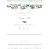 "Tropical Foliage" - Wedding Website in Fern by Hooray Creative - Mobile Layout