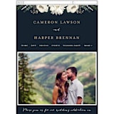 "Peonies & Berries" - Wedding Website in Winter White by Susan Moyal - Mobile Layout
