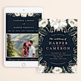 "Peonies & Berries" - Wedding Website in Winter White by Susan Moyal - Match Your Stationery