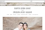 "Modern Marble" - Wedding Website in Cloud by Kelly Schmidt - Desktop Design
