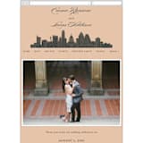 "Big City - Austin" - Wedding Website in Peach by Hooray Creative - Guest Management