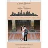 "Big City - Austin" - Wedding Website in Peach by Hooray Creative - Mobile Layout