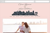 "Big City - San Diego" - Wedding Website in Blush by Hooray Creative - Desktop Design
