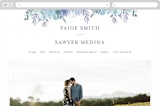 "Big Blooms" - Wedding Website in Dew by Grace Kreinbrink - Desktop Design