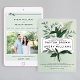 "Botanical Name Plate" - Wedding Website in Sage by Shiny Penny Studio - Match Your Stationery