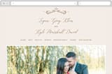 "Classic Crest" - Wedding Website in Antique by Kristen Smith - Desktop Design
