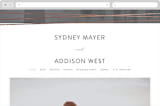 "Geo Chic" - Wedding Website in Charcoal by Hooray Creative - Desktop Design