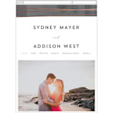 "Geo Chic" - Wedding Website in Charcoal by Hooray Creative - Guest Management