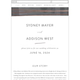 "Geo Chic" - Wedding Website in Charcoal by Hooray Creative - Mobile Layout