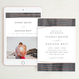 "Geo Chic" - Wedding Website in Charcoal by Hooray Creative - Match Your Stationery