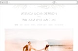 "Golden Filigree" - Wedding Website in Sand by Phrosné Barwood - Desktop Design
