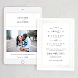 "Opulent Border" - Wedding Website in Stone by Hooray Creative - Match Your Stationery