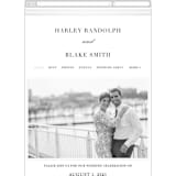 "Gilded Frame" - Wedding Website in Snow by Stacey Meacham - Guest Management