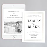 "Gilded Frame" - Wedding Website in Snow by Stacey Meacham - Match Your Stationery