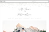 "Promise" - Wedding Website in Snow by Design Lotus - Desktop Design
