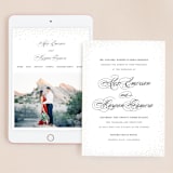 "Promise" - Wedding Website in Snow by Design Lotus - Match Your Stationery