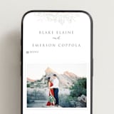 "Gilded Wildflowers" - Wedding Website in Golden by Rochelle Renee - Mobile Layout
