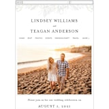 "Sketched Bouquet" - Wedding Website in Ivory by Phrosné Barwood - Mobile Layout