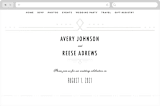 "Framed Deco Elegance" - Wedding Website in Classic White by Kelly Schmidt - Desktop Design