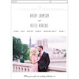 "Framed Deco Elegance" - Wedding Website in Classic White by Kelly Schmidt - Guest Management