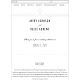 "Framed Deco Elegance" - Wedding Website in Classic White by Kelly Schmidt - Mobile Layout