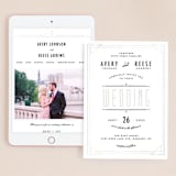 "Framed Deco Elegance" - Wedding Website in Classic White by Kelly Schmidt - Match Your Stationery
