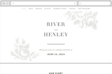 "Beloved" - Wedding Website in Snow by Design Lotus - Desktop Design