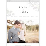 "Beloved" - Wedding Website in Snow by Design Lotus - Guest Management