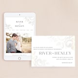 "Beloved" - Wedding Website in Snow by Design Lotus - Match Your Stationery