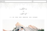 "Sparkle + Shine" - Wedding Website in Silk by Kristie Kern - Desktop Design