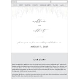 "Sparkle + Shine" - Wedding Website in Silk by Kristie Kern - Mobile Layout